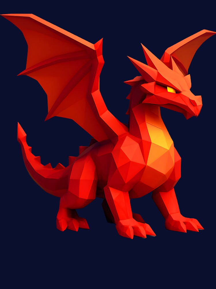 Red Dragon 3D by Dorlax Colours T-Shirts, Hoodie, Sweatshirt | BlankRebels.com (Image 3)