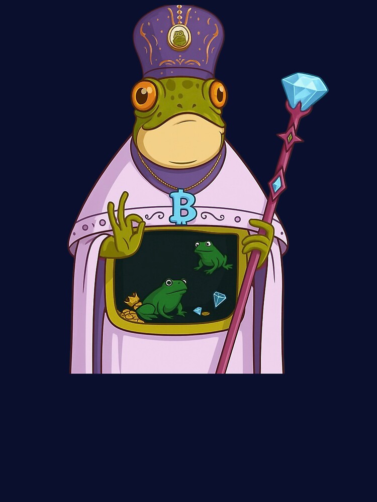 Crypto Frog King — Meme Royalty by MarinaBlackArt