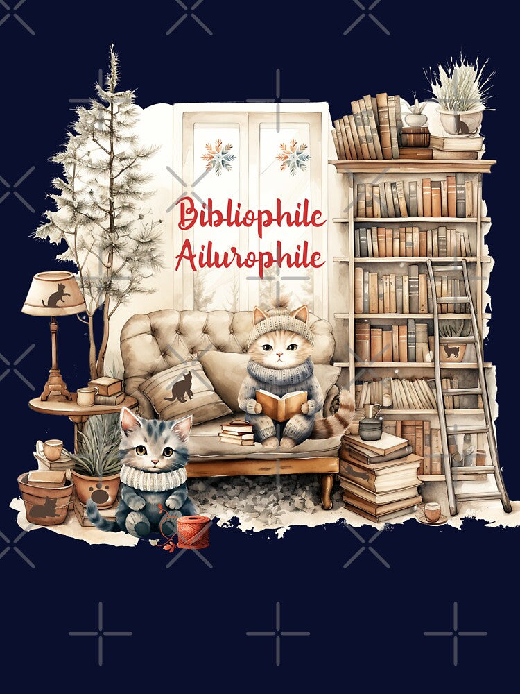 Ailurophile, Bibliophile by Bliss Find And Design T-Shirts, Hoodie, Sweatshirt | BlankRebels.com (Image 3)