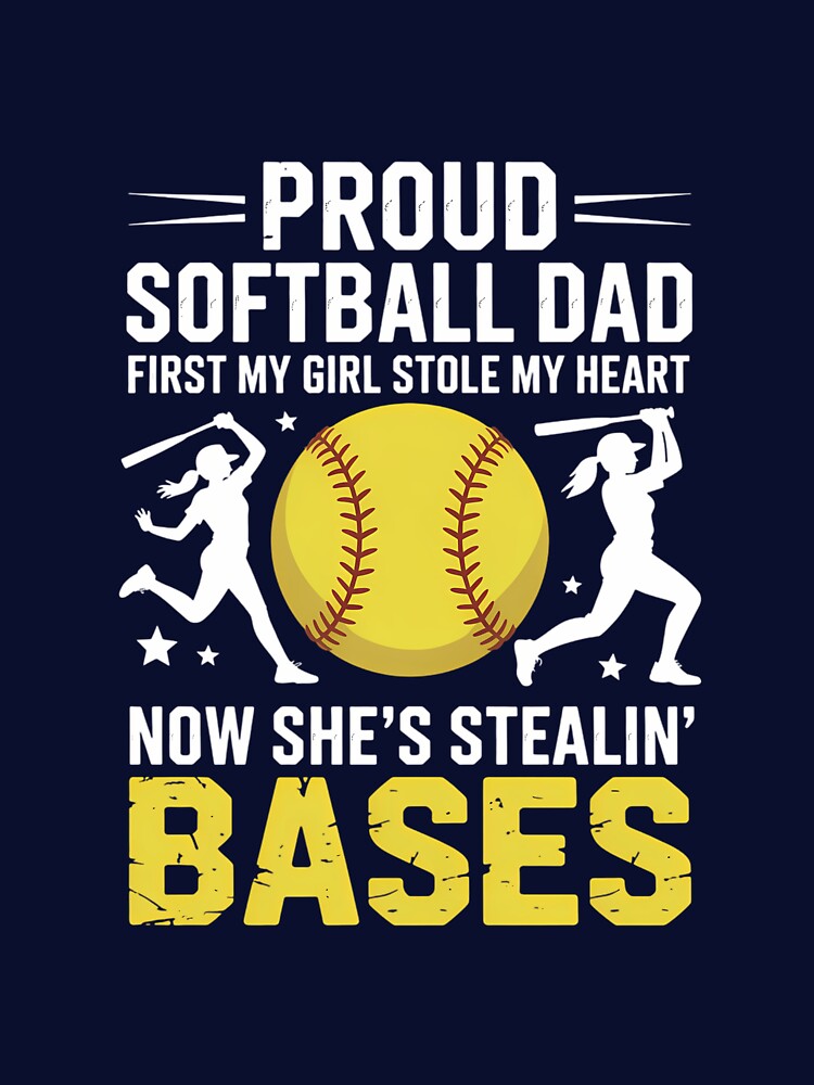 Softball Dad Fathers Day by gourpmerzihd T-Shirts, Hoodie, Sweatshirt | BlankRebels.com (Image 3)