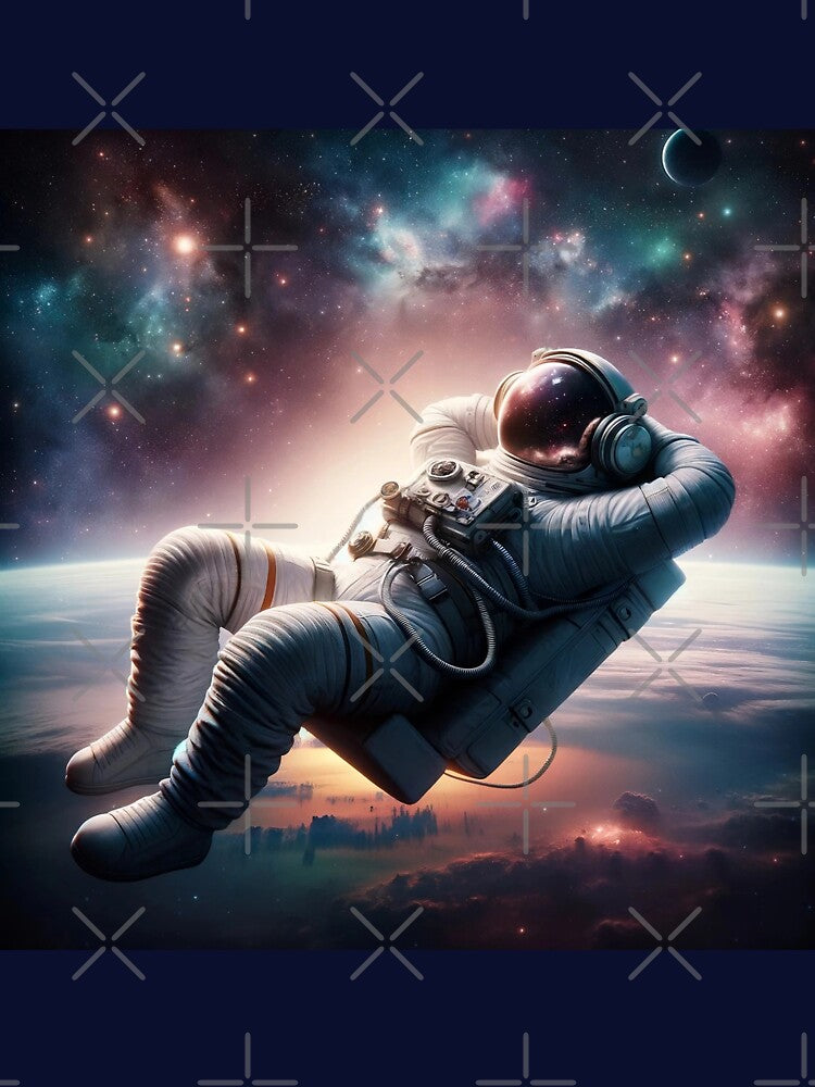 Astronaut Listening to Music, Astronaut Chilling, Chill Astronaut by Fun-N-Cool-Tees Hoodie, Sweatshirt (Image 3)