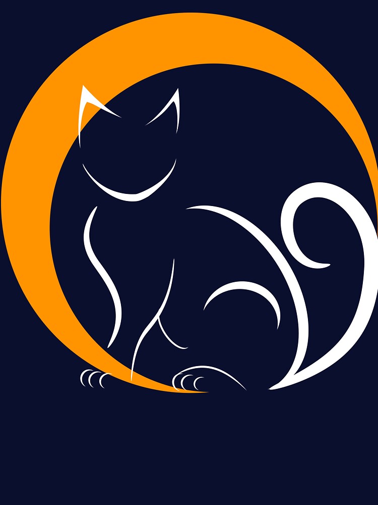 Halloween Cat with Moon by Risa-C T-Shirts, Hoodie, Sweatshirt | BlankRebels.com (Image 3)