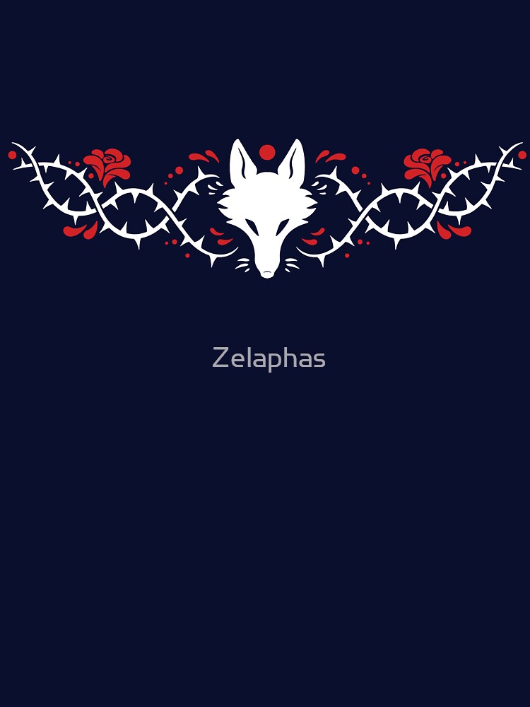 Wolf and Thorns (white) by Zelaphas T-Shirts, Hoodie, Sweatshirt | BlankRebels.com (Image 3)