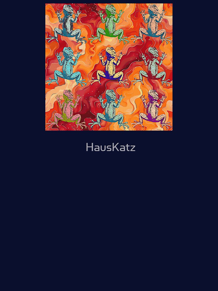 Bearded Dragon Pattern - Pop Art by HausKatz T-Shirts, Hoodie, Sweatshirt | BlankRebels.com (Image 3)