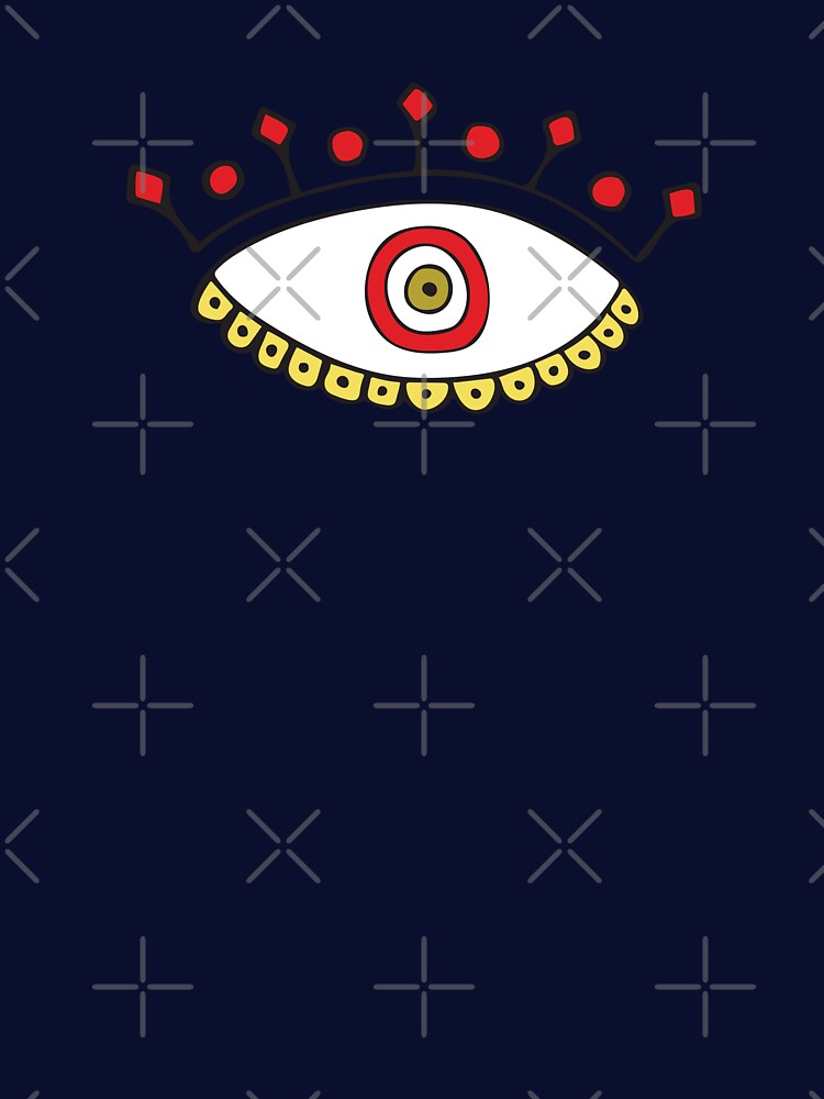 Red Evil Eye Crown "Courage" by Mystikaa T-Shirts, Hoodie, Sweatshirt | BlankRebels.com (Image 3)
