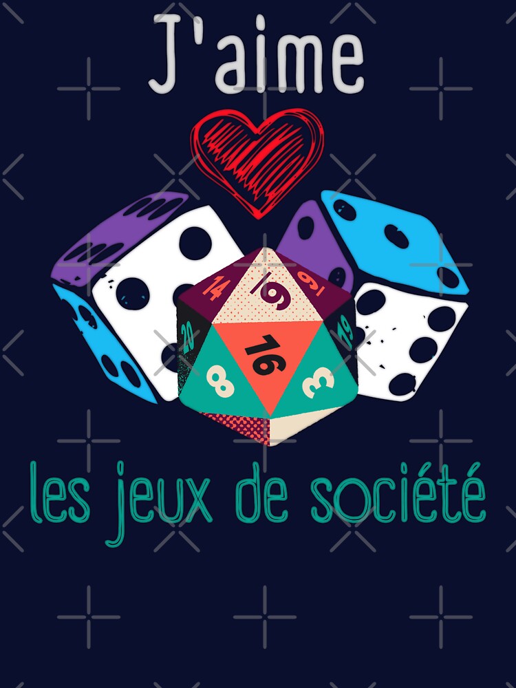 J'aime les jeux de société by InverseArt T-Shirts, Hoodie, Sweatshirt | BlankRebels.com (Image 3)
