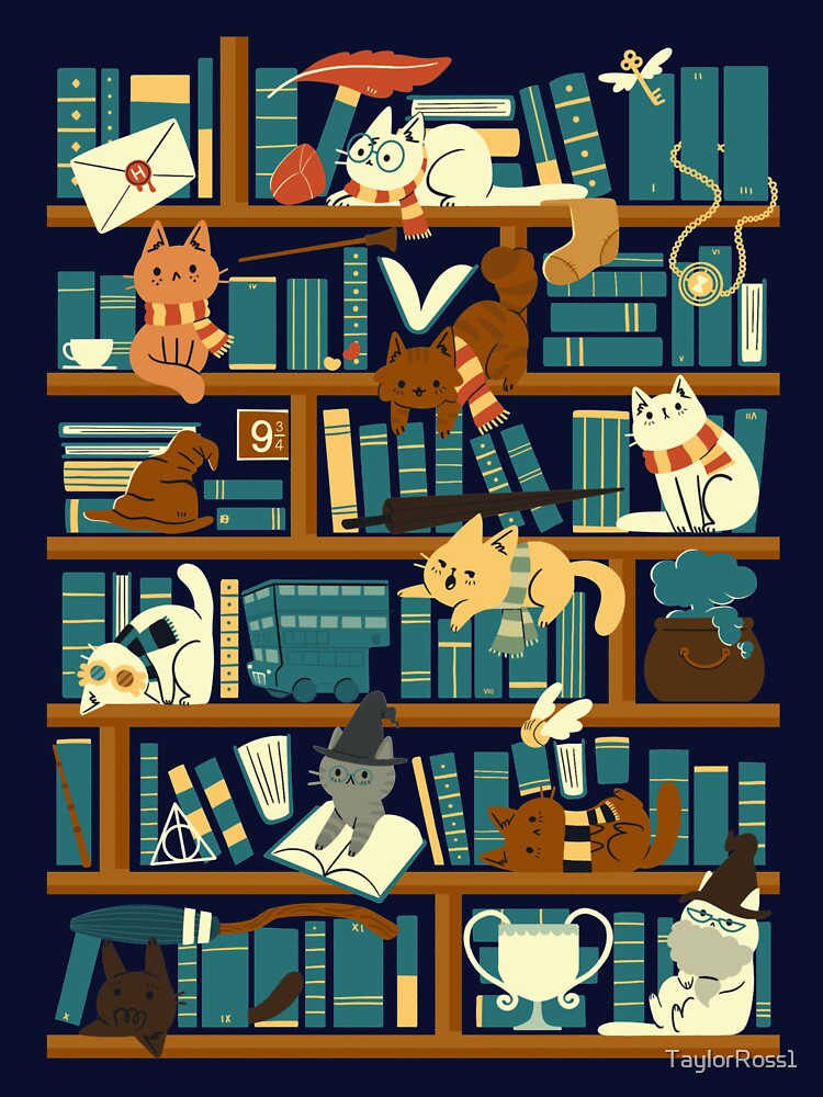 Library Magic School by TaylorRoss1 T-Shirts, Hoodie, Sweatshirt | BlankRebels.com (Image 3)