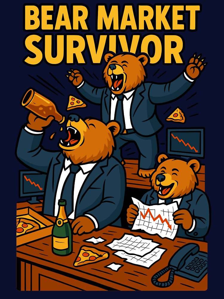 Bear Market Survivor – Funny Stock Market Trader Design by Serbin T-Shirts, Hoodie, Sweatshirt | BlankRebels.com (Image 3)