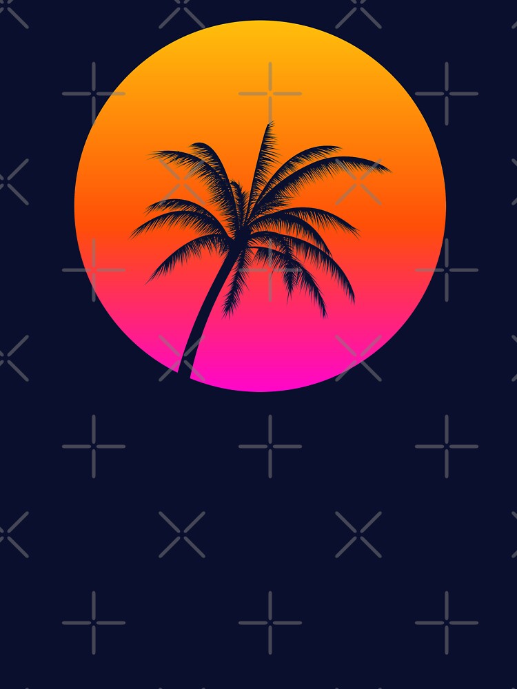Vaporwave Sunset by artworkbyrihen T-Shirts, Hoodie, Sweatshirt | BlankRebels.com (Image 3)