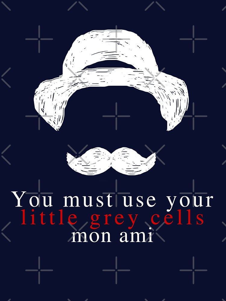 Agatha Christie Hercule Poirot Little Grey Cells , Unisex For Men Women Summer Fashion N Girl Trendy Old... (Image 3)