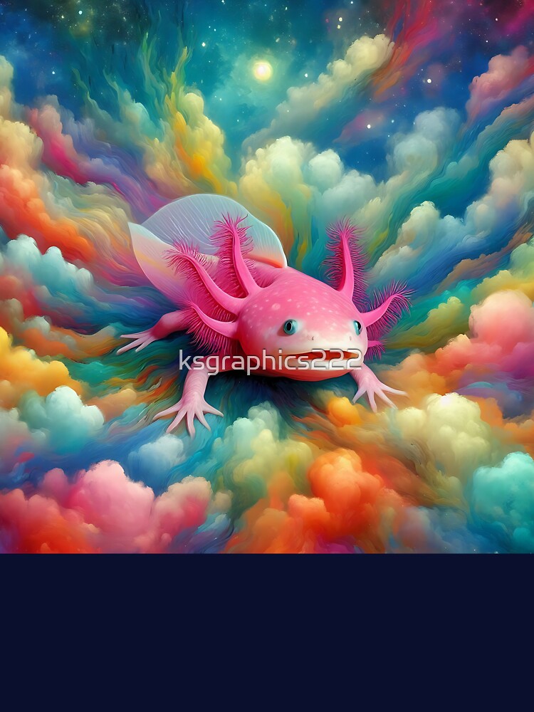 Axolotl Art #140 | Axolotl Lovers by ksgraphics222 T-Shirts, Hoodie, Sweatshirt | BlankRebels.com (Image 3)