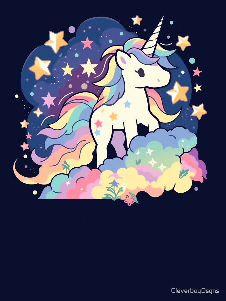 Dream Unicorn - Cute Unicorn by CleverboyDsgns T-Shirts, Hoodie, Sweatshirt | BlankRebels.com (Image 3)