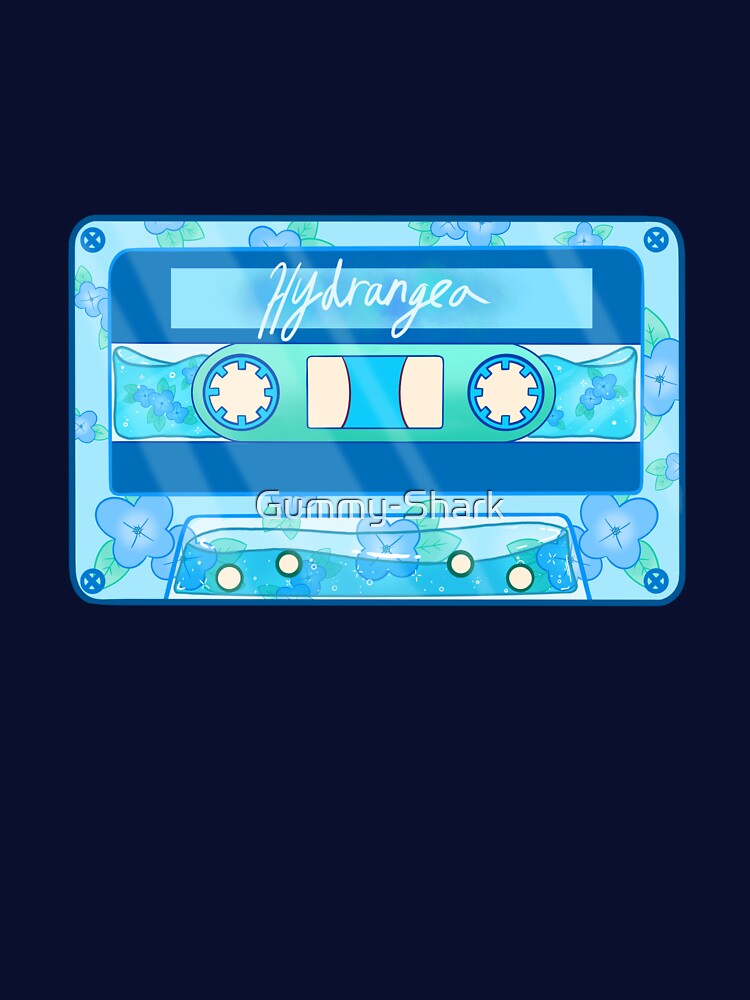 Hydro Hydrangea Cassette by Gummy-Shark T-Shirts, Hoodie, Sweatshirt | BlankRebels.com (Image 3)