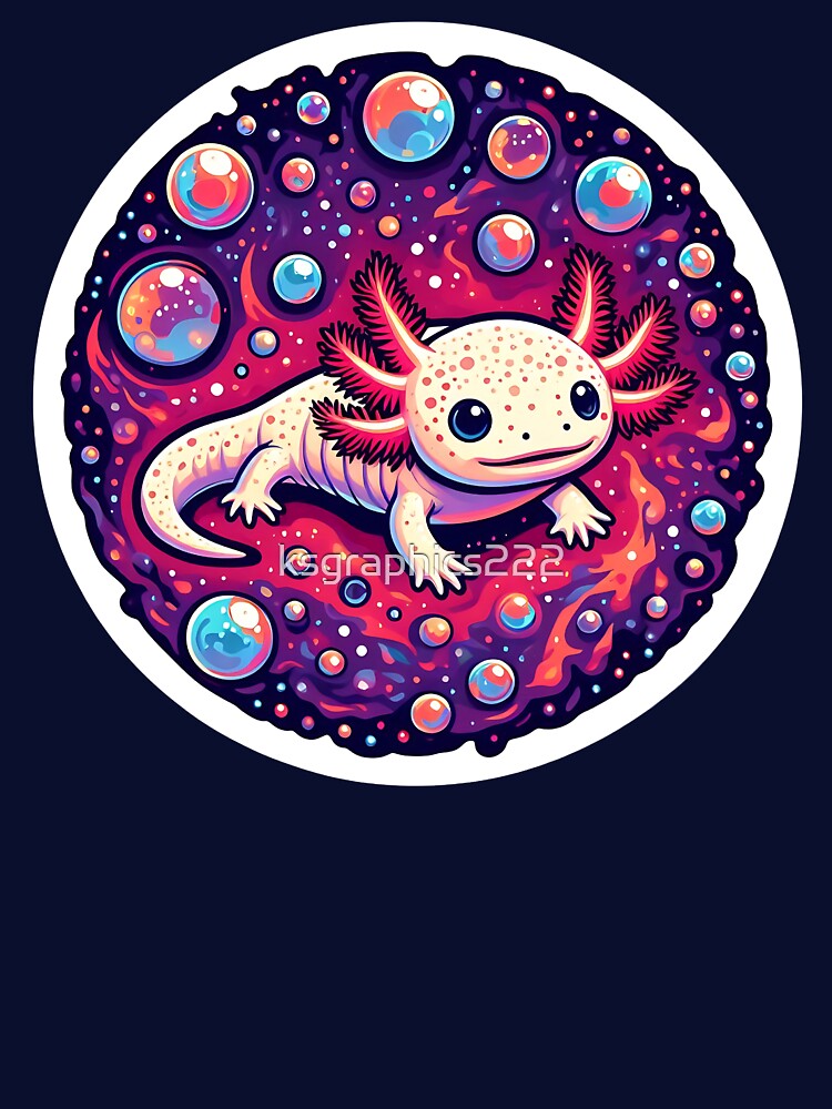Axolotl Art #153 | Axolotl Lovers by ksgraphics222 T-Shirts, Hoodie, Sweatshirt | BlankRebels.com (Image 3)