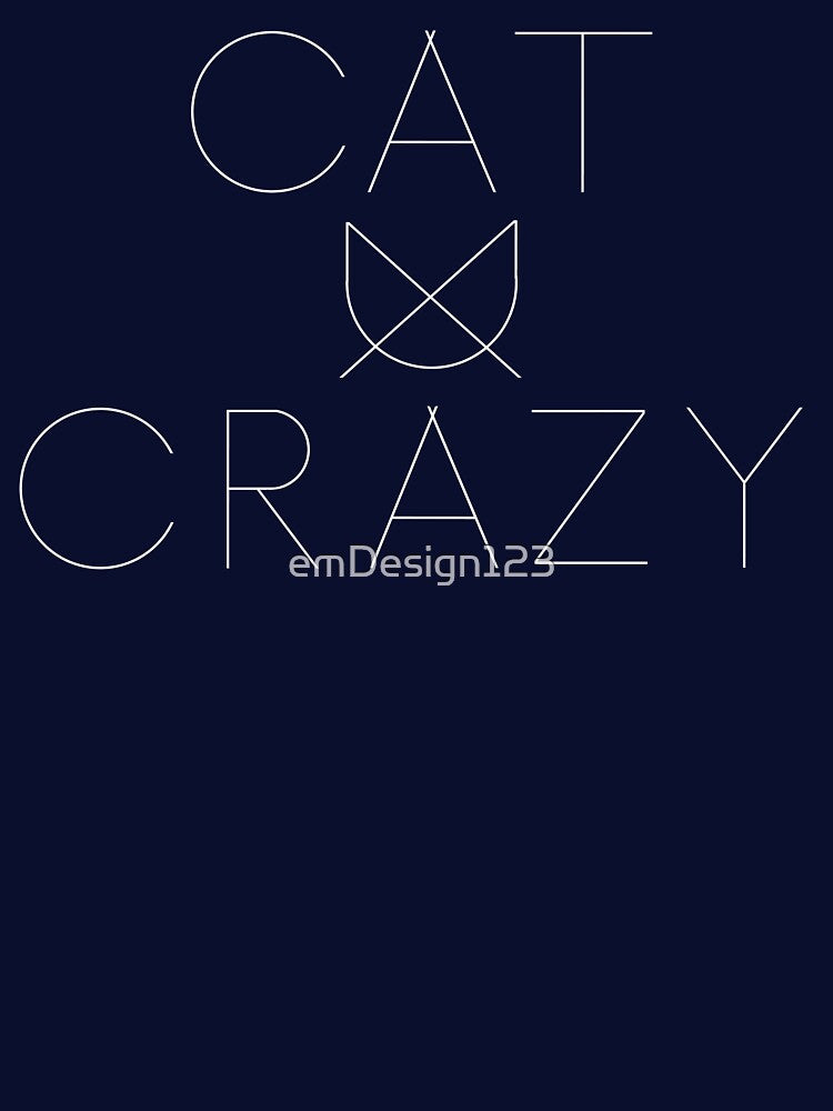 Cat Crazy Geometric Text Pentagram by emDesign123 T-Shirts, Hoodie, Sweatshirt | BlankRebels.com (Image 3)