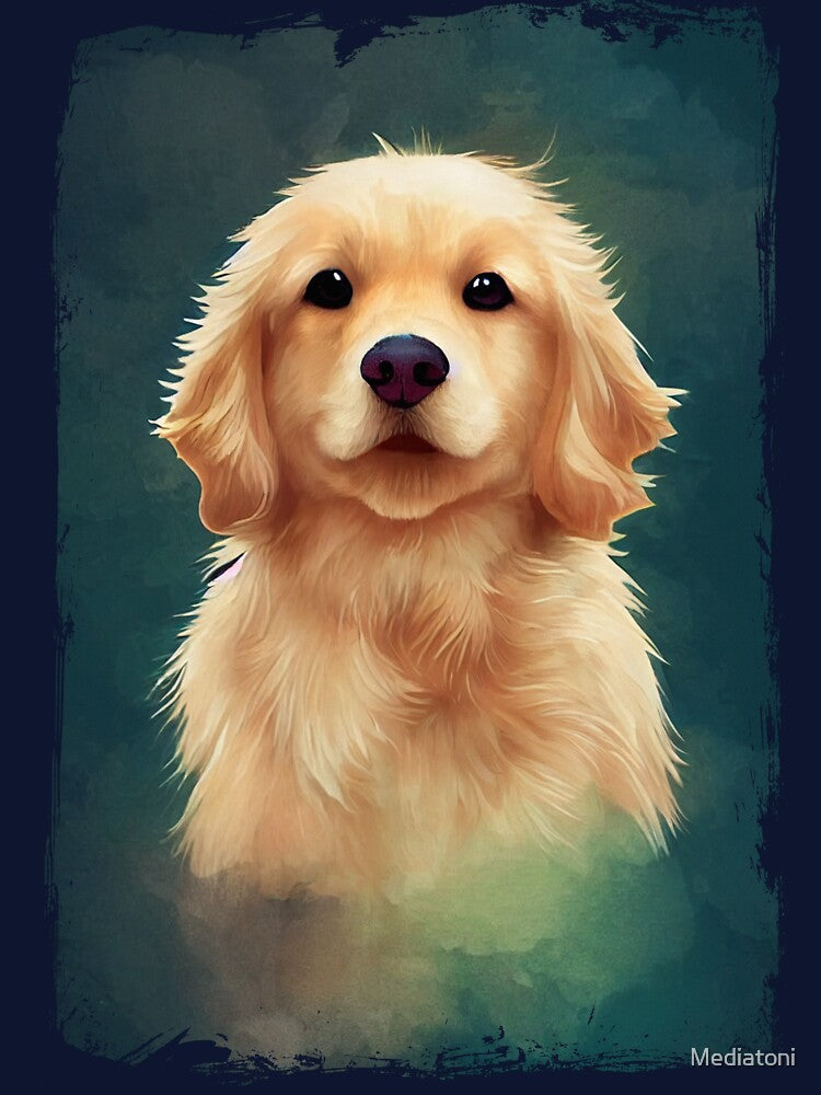 Golden Retriever puppy - cute silhouette by Mediatoni T-Shirts, Hoodie, Sweatshirt | BlankRebels.com (Image 3)
