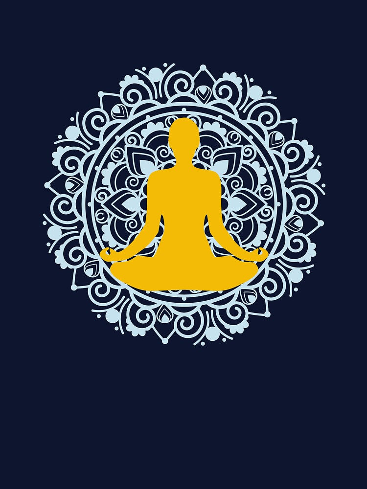 Yoga padmasana pose Mandala by Khushi Graphics T-Shirts, Hoodie, Sweatshirt | BlankRebels.com (Image 3)