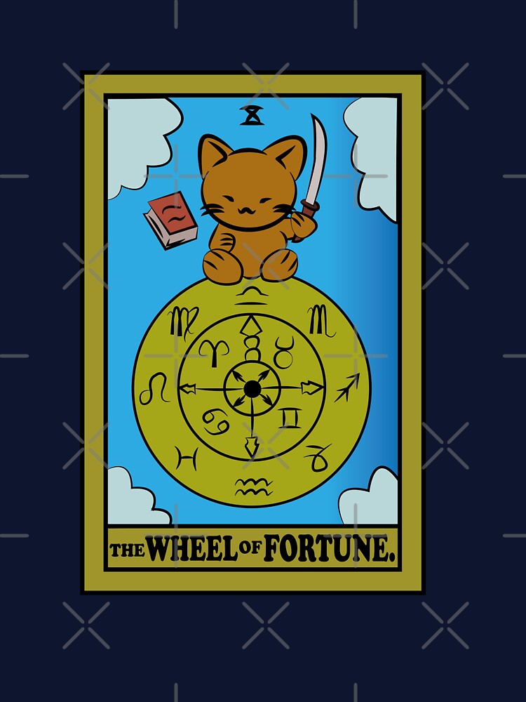 TAROT CARDS | THE WHEEL OF FORTUNE. | CAT by FalconLifeStore T-Shirts, Hoodie, Sweatshirt | BlankRebels.com (Image 3)