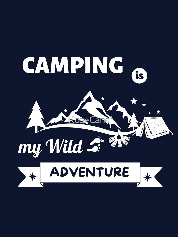 Camping Is My Wild Adventure (Night Sky) by RoseCandi T-Shirts, Hoodie, Sweatshirt | BlankRebels.com (Image 3)