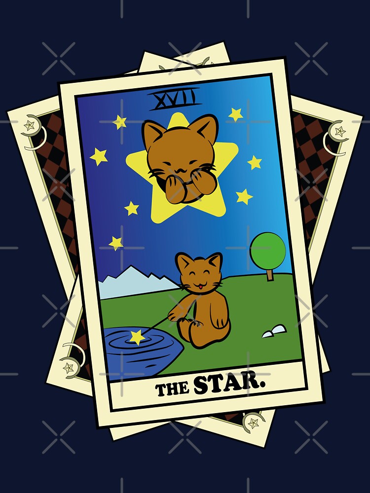 TAROT CARDS DECK | THE STAR. | FORTUNE CAT by FalconLifeStore T-Shirts, Hoodie, Sweatshirt | BlankRebels.com (Image 3)
