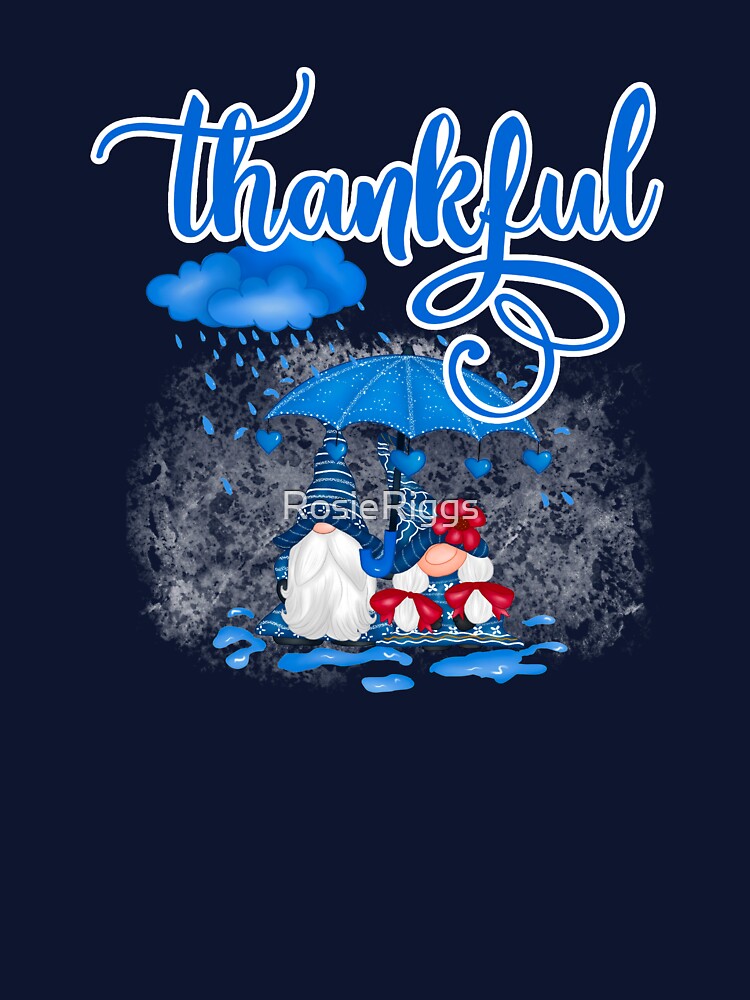 Thankful! Blue Gnomes by RosieRiggs T-Shirts, Hoodie, Sweatshirt | BlankRebels.com (Image 3)
