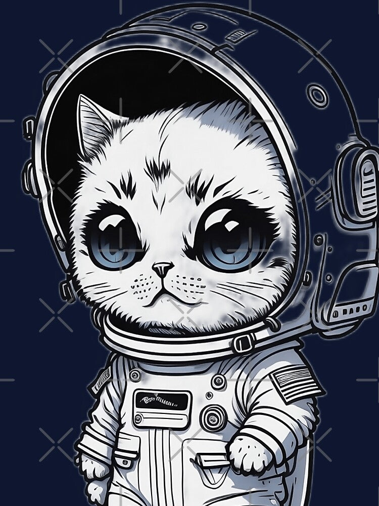astronaut cat by Grimspencilart T-Shirts, Hoodie, Sweatshirt | BlankRebels.com (Image 3)