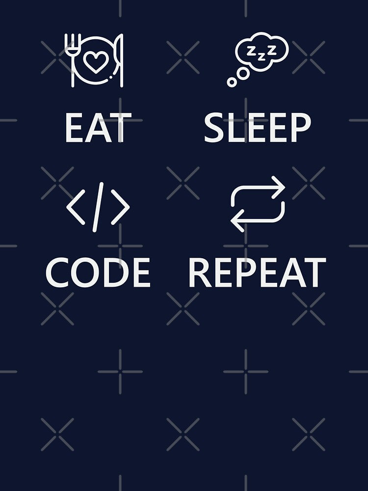 Eat Sleep Code Repeat Funny And Cute Programmer Developer Coder Life Cycle Routine by AJAD212 T-Shirts, Hoodie,... (Image 3)