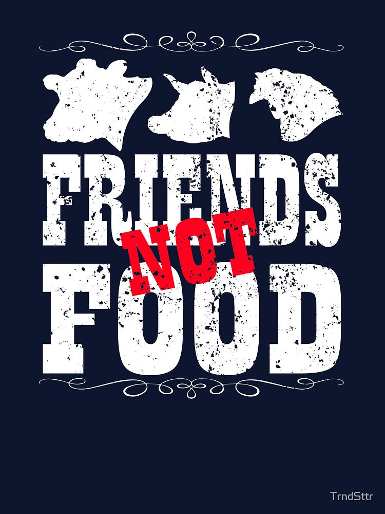 Friends NOT Food Gift for Vegan Protests by TrndSttr T-Shirts, Hoodie, Sweatshirt | BlankRebels.com (Image 3)