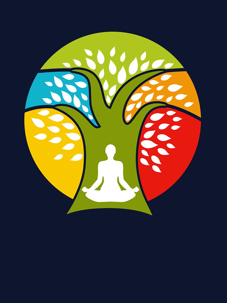 Meditation under Tree Yoga by Khushi Graphics T-Shirts, Hoodie, Sweatshirt | BlankRebels.com (Image 3)