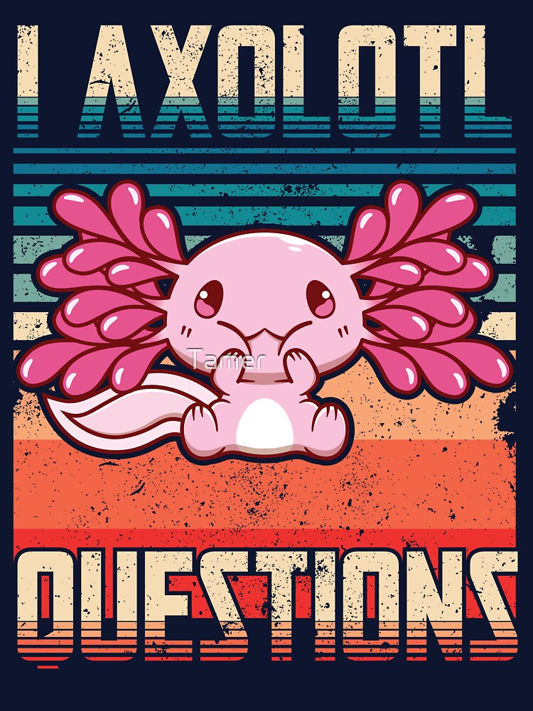 I Axolotl Question Retro Vintage Axolotl Lovers Kids by Tamer ⭐⭐⭐⭐⭐ T-Shirts, Hoodie, Sweatshirt | BlankRebels.com (Image 3)