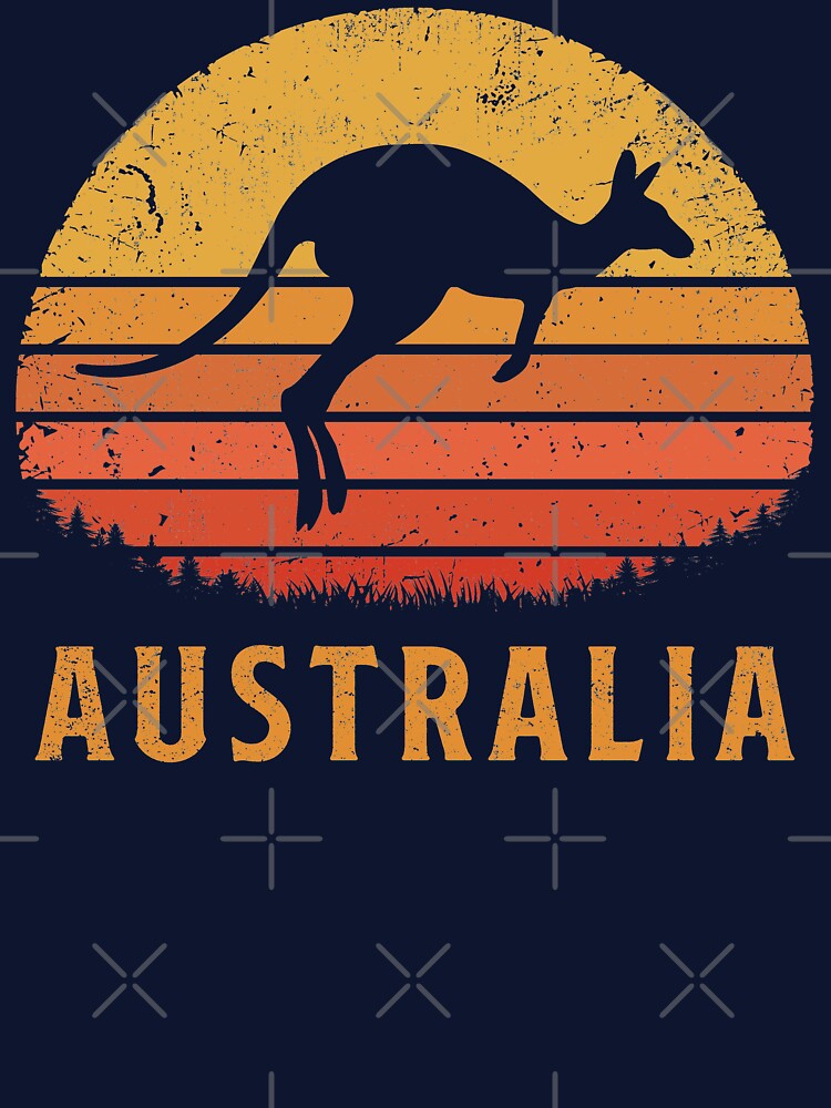 Australia Retro Kangaroo by TigerTom Design T-Shirts, Hoodie, Sweatshirt | BlankRebels.com (Image 3)