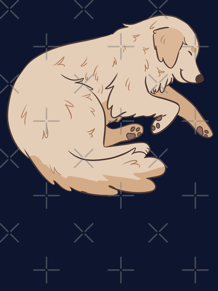 Cute Sleeping Light Golden Retriever dog by Yaragold T-Shirts, Hoodie, Sweatshirt | BlankRebels.com (Image 3)