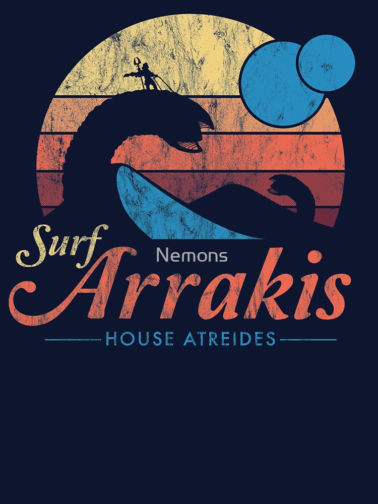Visit Arrakis - Vintage Distressed Surf - Dune - Sci Fi by Nemons T-Shirts, Hoodie, Sweatshirt | BlankRebels.com (Image 3)