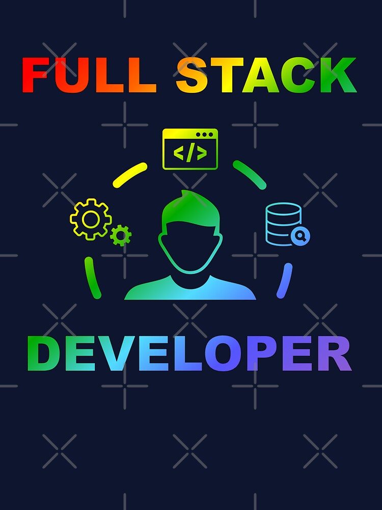 Shiny Full Stack Developer, Rainbow Colors, Software Engineer, Computer Science, Web, WWW, Programming Humor,... (Image 3)