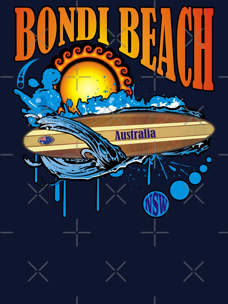 Bondi Beach Australia surf by studioss76 T-Shirts, Hoodie, Sweatshirt | BlankRebels.com (Image 3)