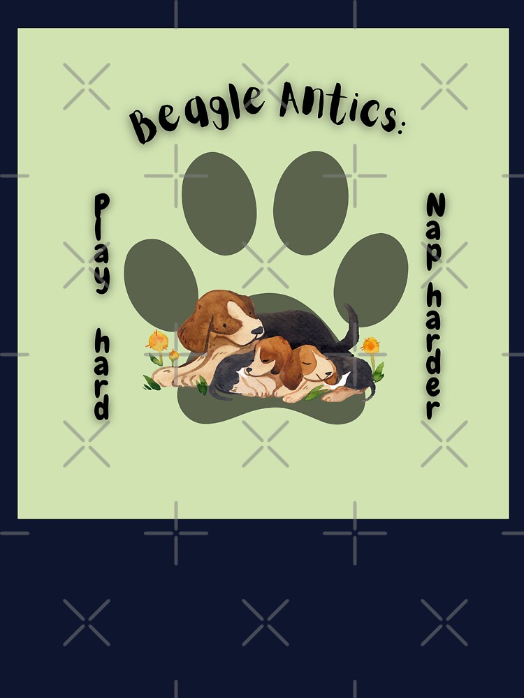 Beagle Antics: Play Hard, Nap Harder by EJYURIE T-Shirts, Hoodie, Sweatshirt | BlankRebels.com (Image 3)