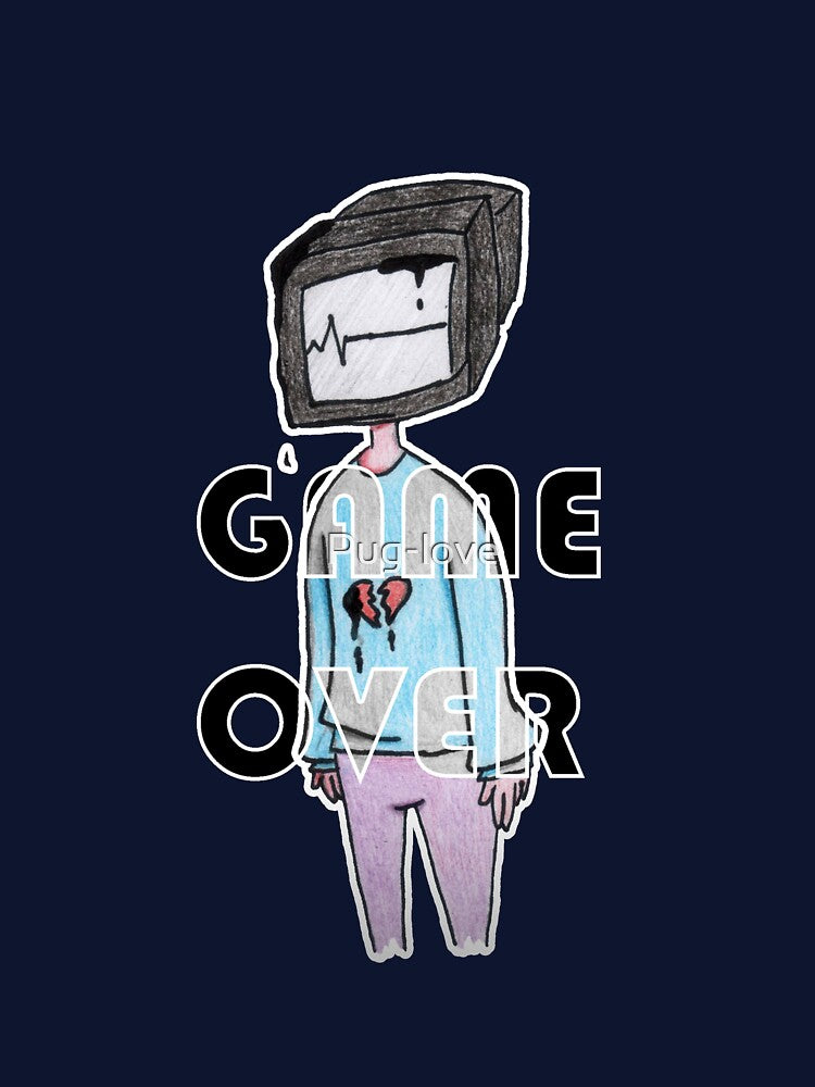 game over by Pug-love T-Shirts, Hoodie, Sweatshirt | BlankRebels.com (Image 3)