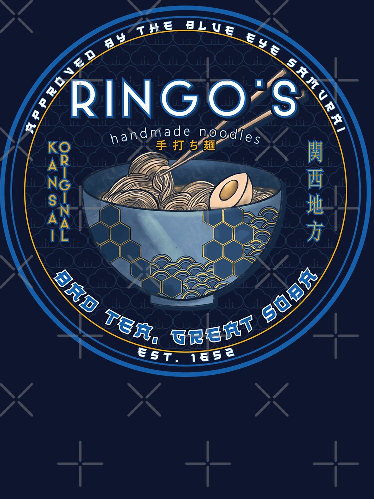 Blue Eyed Samurai - Ringos Great Soba Noodles by The Malva Glyphs T-Shirts, Hoodie, Sweatshirt | BlankRebels.com (Image 3)