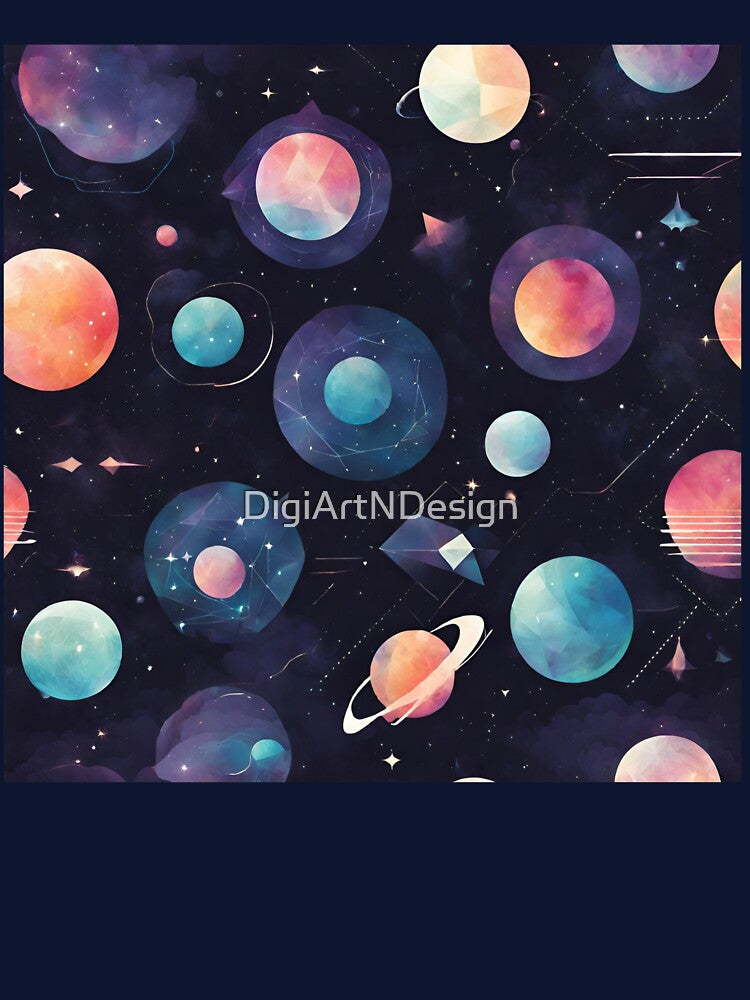 painting planet in solar system black background by DigiArtNDesign T-Shirts, Hoodie, Sweatshirt | BlankRebels.com (Image 3)
