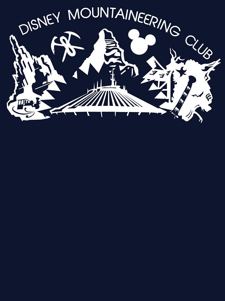 Big Thunder / Matterhorn / Space / Splash Mountain Mountaineering Club (light) by kruk T-Shirts, Hoodie, Sweatshirt (Image 3)