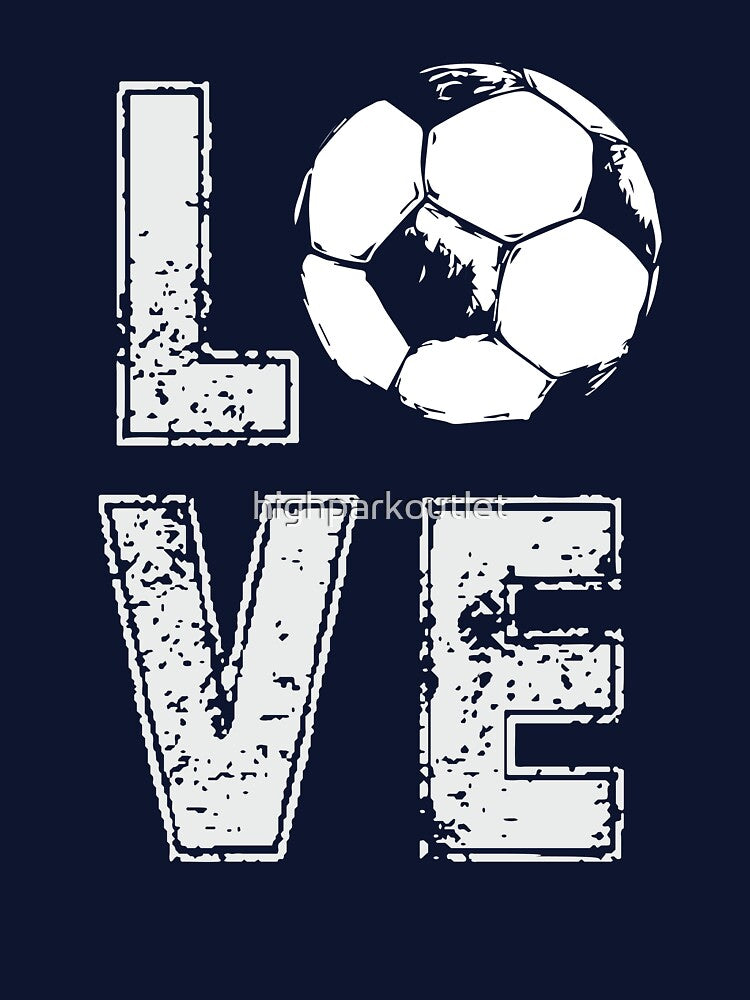 Girls Women Love Soccer Football by highparkoutlet