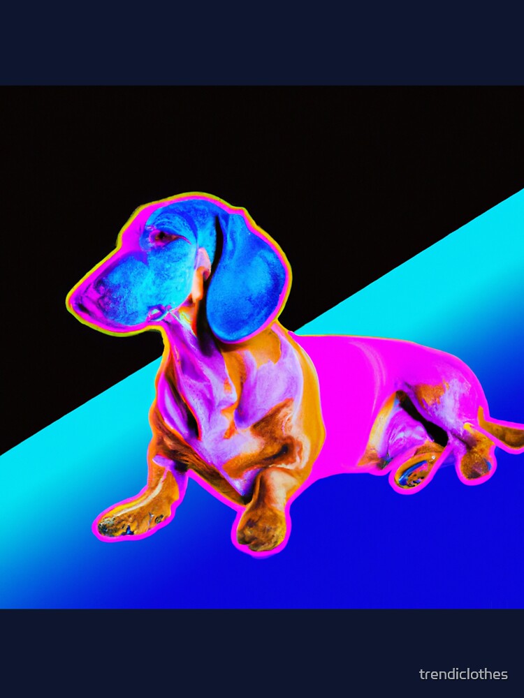 Vaporwave Sausage Dog by trendiclothes T-Shirts, Hoodie, Sweatshirt | BlankRebels.com (Image 3)