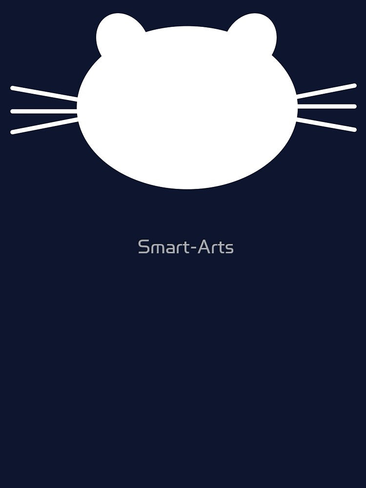 Cute White Cat Face with Big Whiskets by Smart-Arts T-Shirts, Hoodie, Sweatshirt | BlankRebels.com (Image 3)