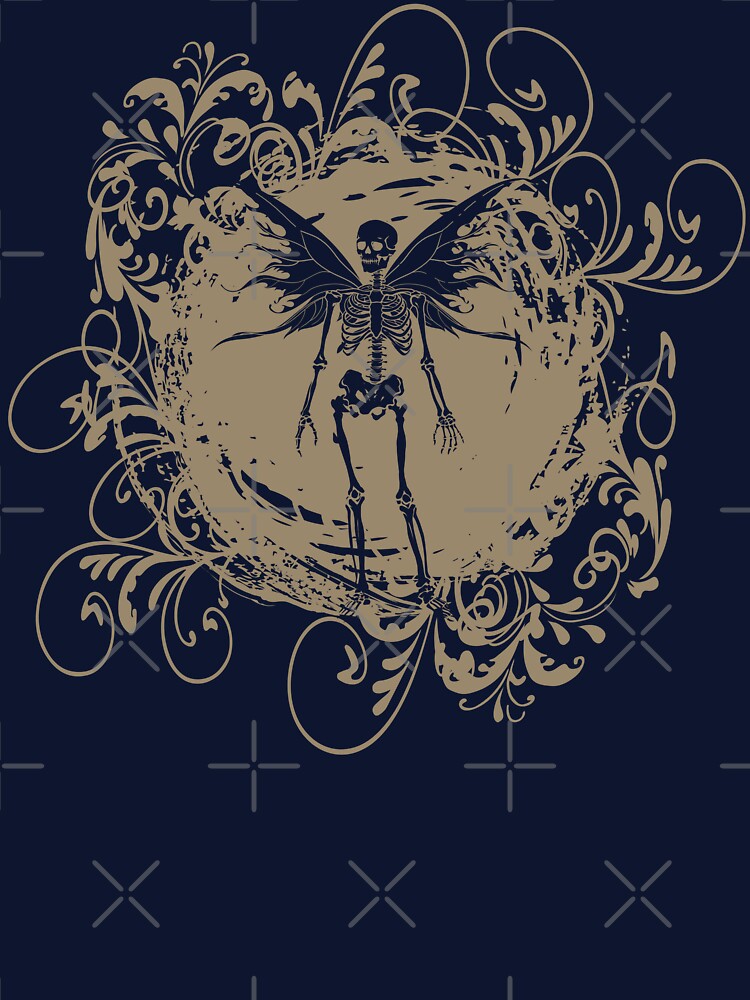 Fairy Grunge Fairycore Aesthetic Skeleton Butterfly Gothic by jasebro T-Shirts, Hoodie, Sweatshirt (Image 3)