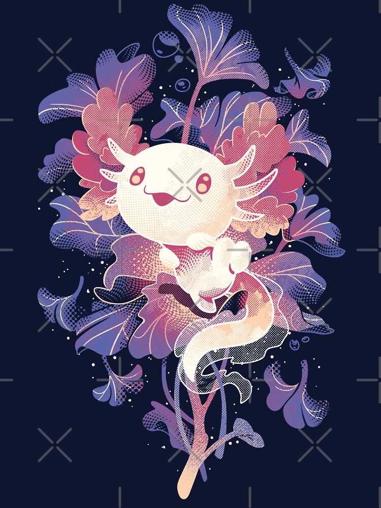 Little Axo - Cute Underwater Salamander by Snouleaf