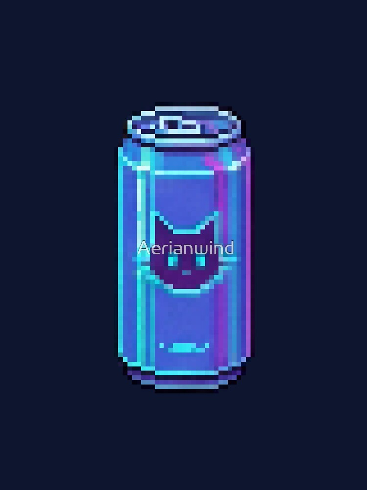Pixel Cat Soda by Aerianwind
