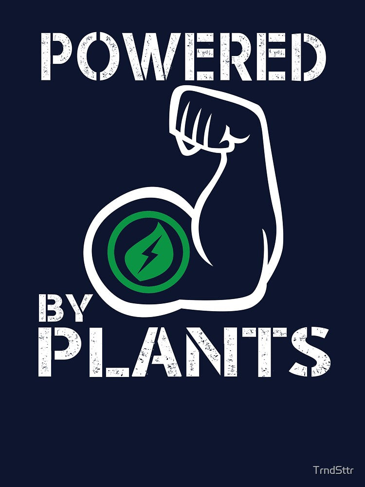 Vegan Powered By Plants - Strong Vegan Shirt for Bodybuilders by TrndSttr Hoodie, Sweatshirt | BlankRebels.com (Image 3)