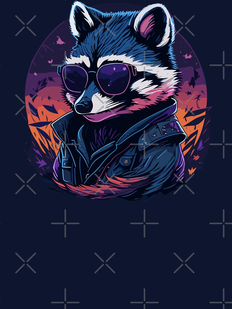 Racoon glasses Drip by Aesthetic-Verse T-Shirts, Hoodie, Sweatshirt | BlankRebels.com (Image 3)