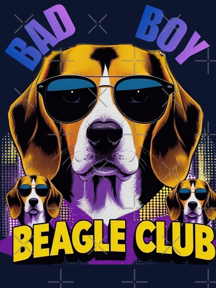 Vintage 90s Bad Boy Beagle Club - Funny Dog Graphic by Cophros T-Shirts, Hoodie, Sweatshirt | BlankRebels.com (Image 3)