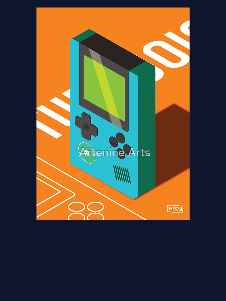 Retrolad2 Retro Style 90s gaming handheld reimagined - Turquoise by Artenine Arts T-Shirts, Hoodie, Sweatshirt (Image 3)